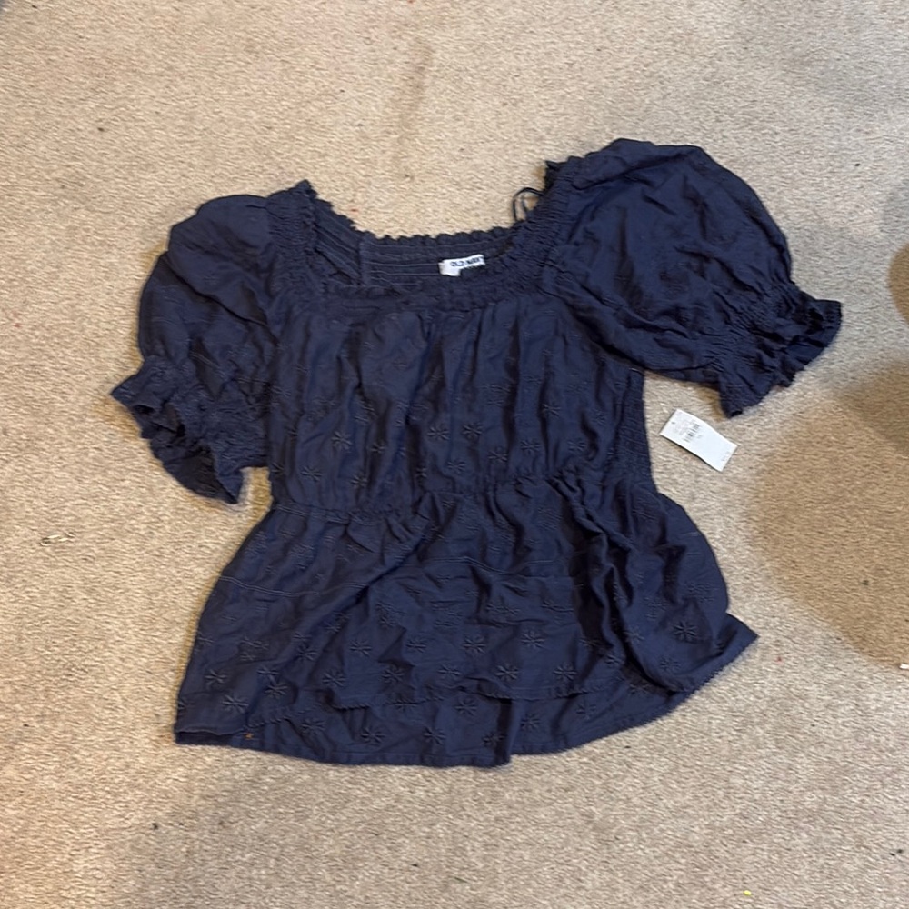 Navy Blue Women's Top